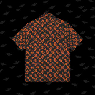 Jack-o-lantern Unisex Button Up (XS, S, M, L, XL, and 2XL)