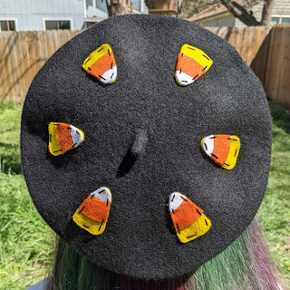 Candy Corn Beret