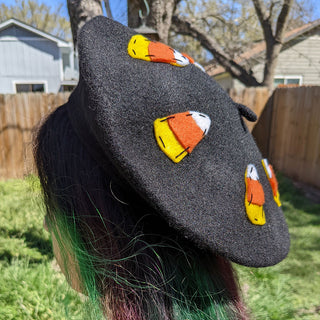 Candy Corn Beret