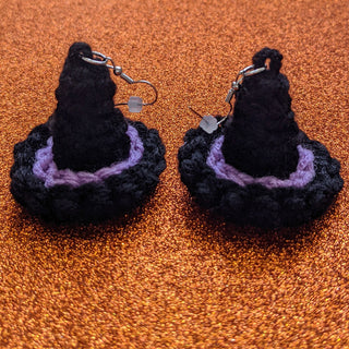Crochet Witch Hat Earrings