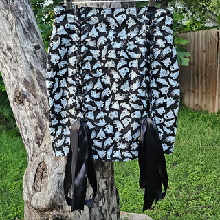 Ghost Grommet Lace Up Pencil Skirt (S)