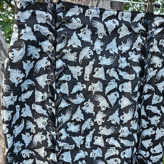 Ghost Grommet Lace Up Pencil Skirt (S)