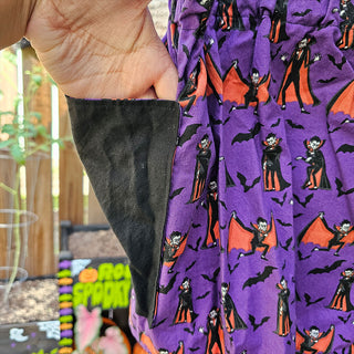 Half Black and Purple Vampire Shorts (43"-45" Waist)