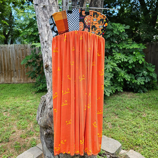 Halloween Scrap Fabric Waspie Corset Belt Duster - Version 1 (XXS)
