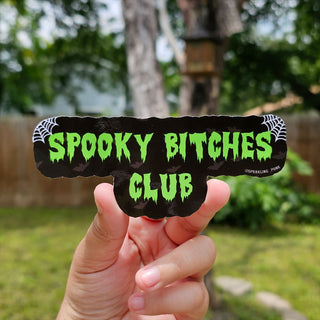 Spooky Bitches Club Large Sticker