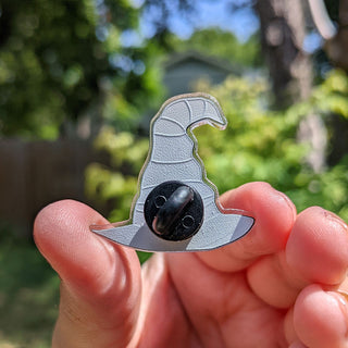Non-Binary Pride Flag Witch Hat Pin
