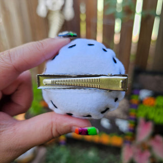 Orange Eyeball Hair Clips - 2 Pack