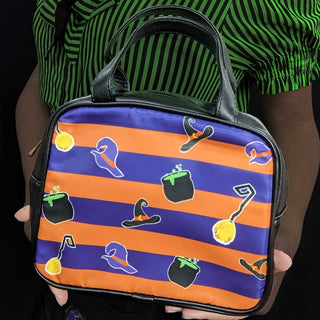 Orange and Purple Stripes Witches Handbag
