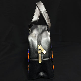Orange and Purple Stripes Witches Handbag
