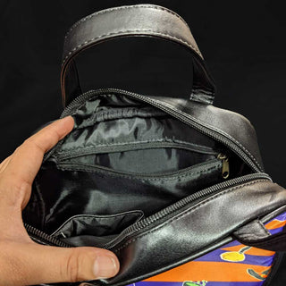 Orange and Purple Stripes Witches Handbag