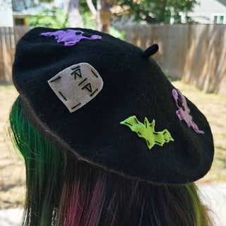 Purple Ghosts at Cemetery Beret