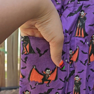 Purple Vampire Shorts (43"-45" Waist)