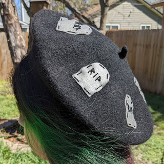 RIP Gravestone Beret