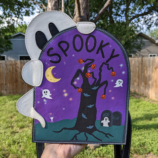 Spooky Tombstone Ghost Ita Bag - B GRADE