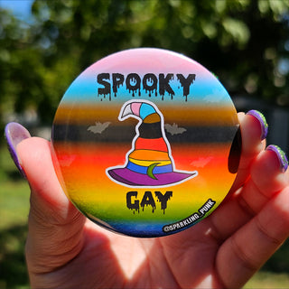 Spooky Gay Button