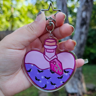 Undying Love Potion Bottle Keychain