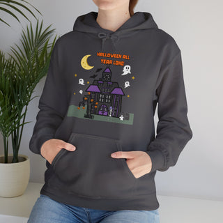 Halloween All Year Long Hoodie (S, M, L, XL, 2XL, 3XL, 4XL, and 5XL)