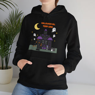 Halloween All Year Long Hoodie (S, M, L, XL, 2XL, 3XL, 4XL, and 5XL)