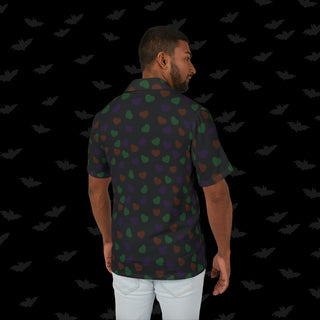 Halloween Colored Hearts Unisex Button Up (XS-2XL)