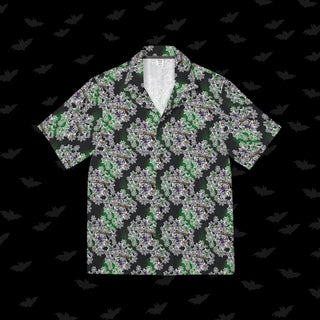 Halloween Spiderwebs Unisex Button Up (XS, S, M, L, XL, and 2XL)