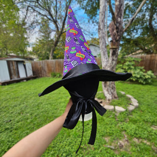 Coven of Beetlejuice Adjustable Wire Brim Witch Hat