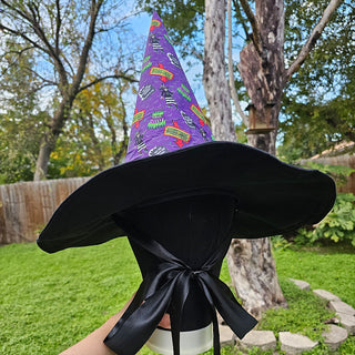 Coven of Beetlejuice Adjustable Wire Brim Witch Hat