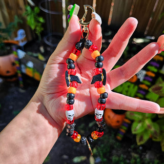 Dark Witch Beaded Wristlet Keychain