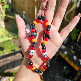 Dark Witch Beaded Wristlet Phone Charm