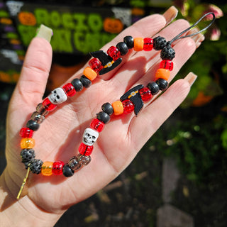 Dark Witch Beaded Wristlet Phone Charm