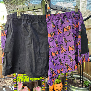 Half Black and Purple Vampire Shorts (43"-45" Waist)