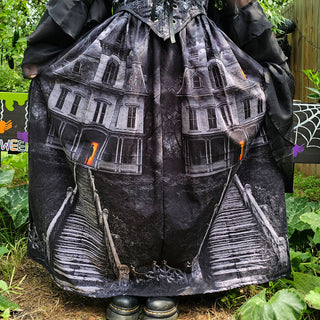 Haunted House Regular & Tall Maxi Skirt (30"-50" Waist)