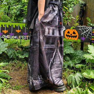 Haunted House Regular & Tall Maxi Skirt (30"-50" Waist)