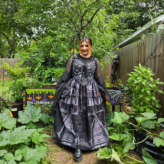 Haunted House Regular & Tall Maxi Skirt (30"-50" Waist)