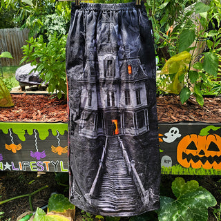 Haunted House / Candle Lit Pumpkin Patch Maxi Skirt (24"-40" Waist)