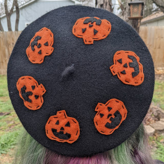 Jack-o-lanterns Beret