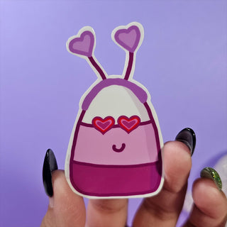 Pink Valloween Candy Corn Sticker