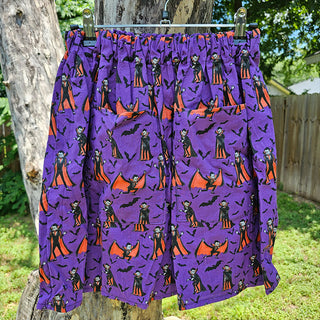 Purple Vampire Straight Skirt (XXS)