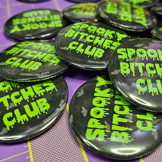 Spooky Bitches Club Button