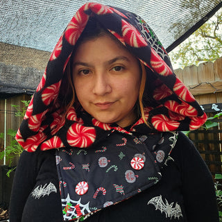 Spooky Christmas Hooded Scarf