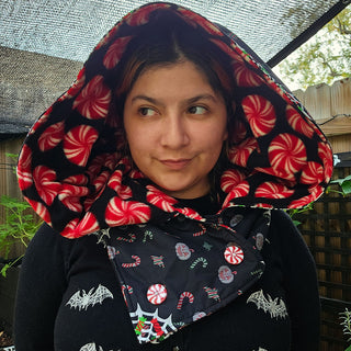 Spooky Christmas Hooded Scarf