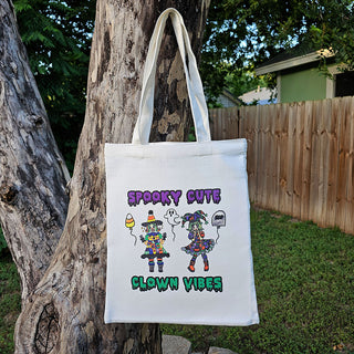 Spooky Cute Clown Vibes Tote Bag