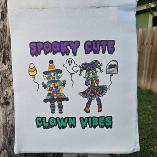 Spooky Cute Clown Vibes Tote Bag