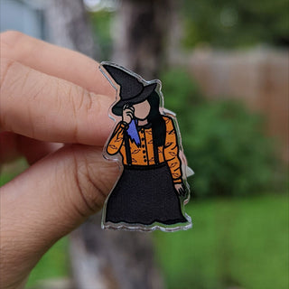 Fall Witch Pin