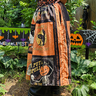 Vintage Halloween Regular & Tall Midi/ Petite Maxi Skirt (40"-68" Waist)