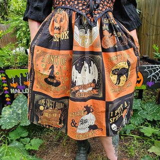 Vintage Halloween Regular & Tall Midi/ Petite Maxi Skirt (40"-68" Waist)