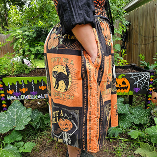 Vintage Halloween Regular & Tall Midi/ Petite Maxi Skirt (40"-68" Waist)